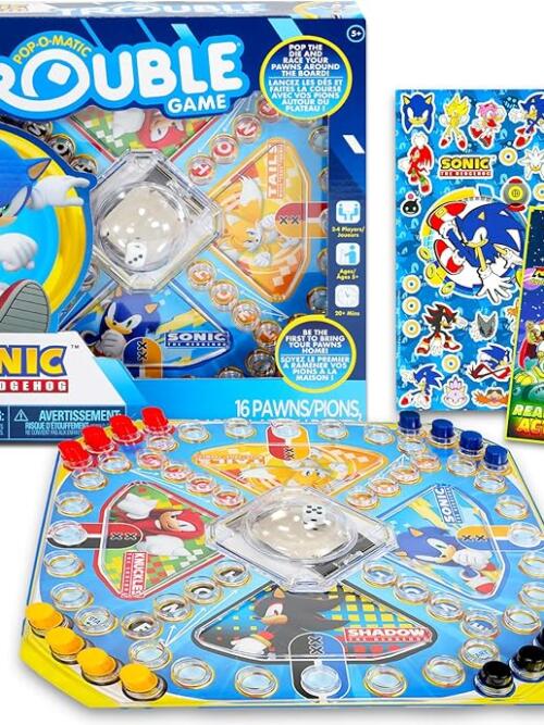 Sonic the Hedgehog Pop Up Board Game -  Dice Plus Games for Birthday Party
