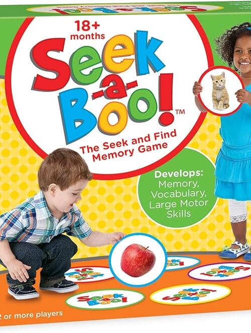 MindWare Seek-a-Boo Seek and Find Memory Game and Toddler Flash Cards Matching Game