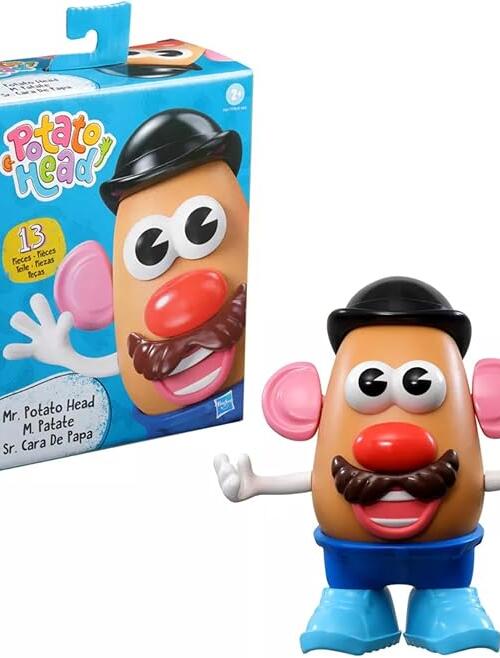Hasbro Playskool Mr Potato Head Toy, 13 Pieces, Classic Kids Toy, Includes Blue Stand, For Ages 2 and Up