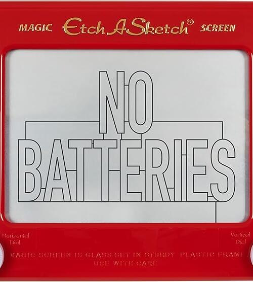 Etch A Sketch, Classic Red Drawing Toy with Magic Screen, for Ages 3 and Up
