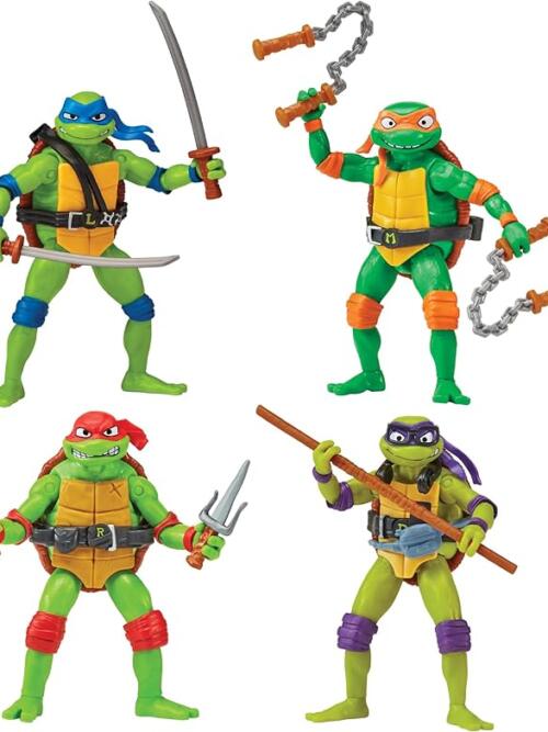 Teenage Mutant Ninja Turtles: Mutant Mayhem Basic Figure Turtle 4-Pack
