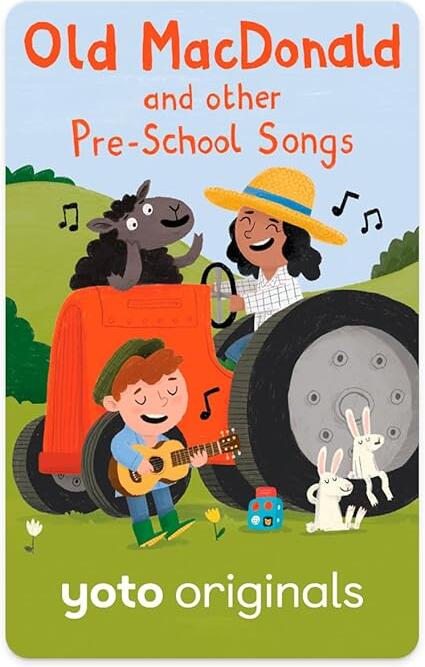 Yoto Old Macdonald & Other Pre-School Songs – Kids Musical Card for Use with Player & Mini All-in-1 Audio Device, Screen-Free Listening with Fun Singalong Music for Playtime & Travel,